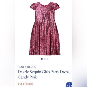 Holly Hastie Dazzle Sequined Party Dress in Candy Pink